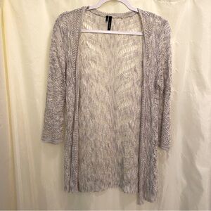 M Gray Knit Cardigan